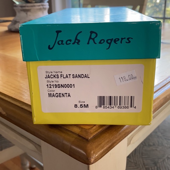 Lightly worn, size 8.5 Jack Rogers magenta - Picture 3 of 3